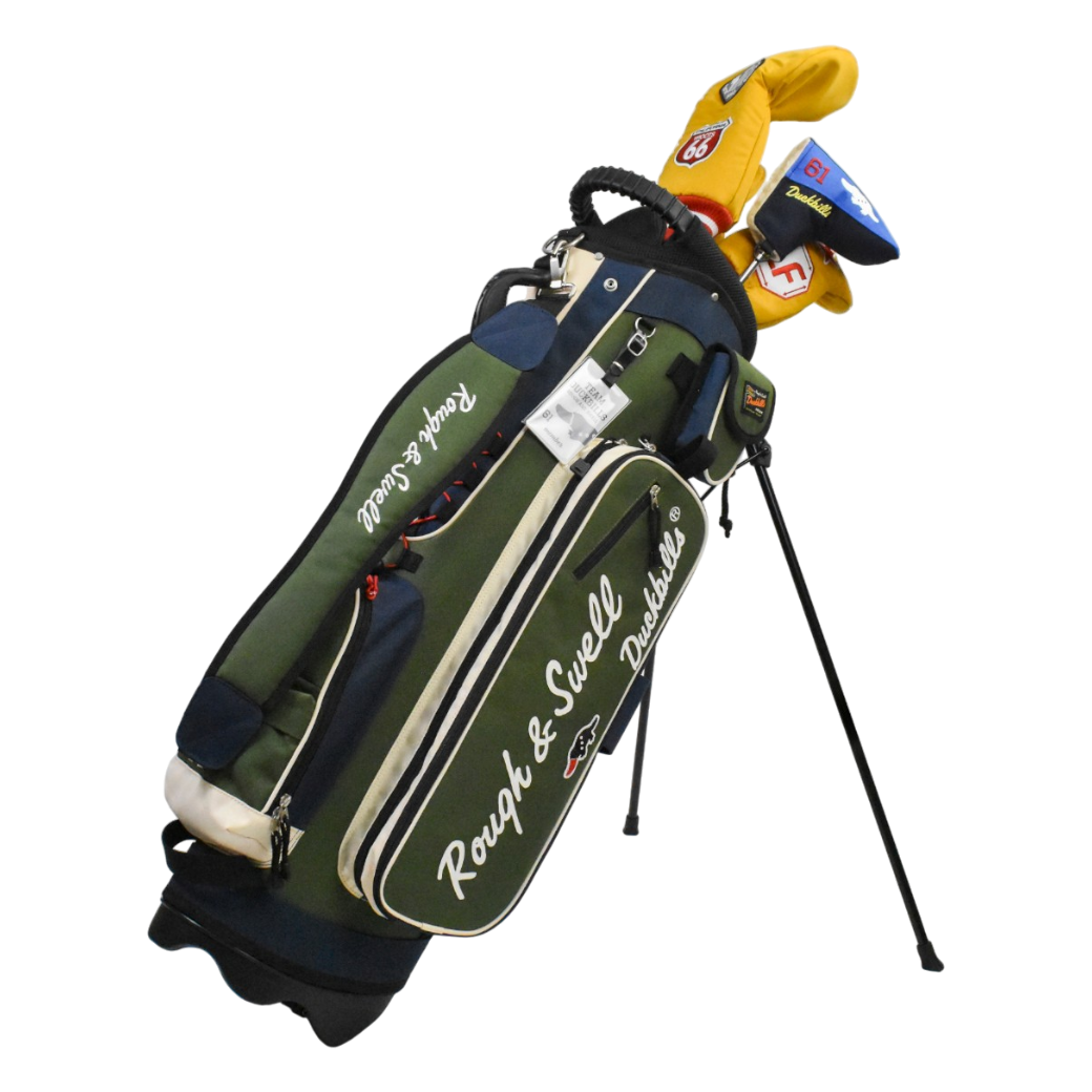 【EVEN8月号掲載】rough&swell MOUNTAIN CADDY キャディバッグ OLIVE (ROU-RSA26014)