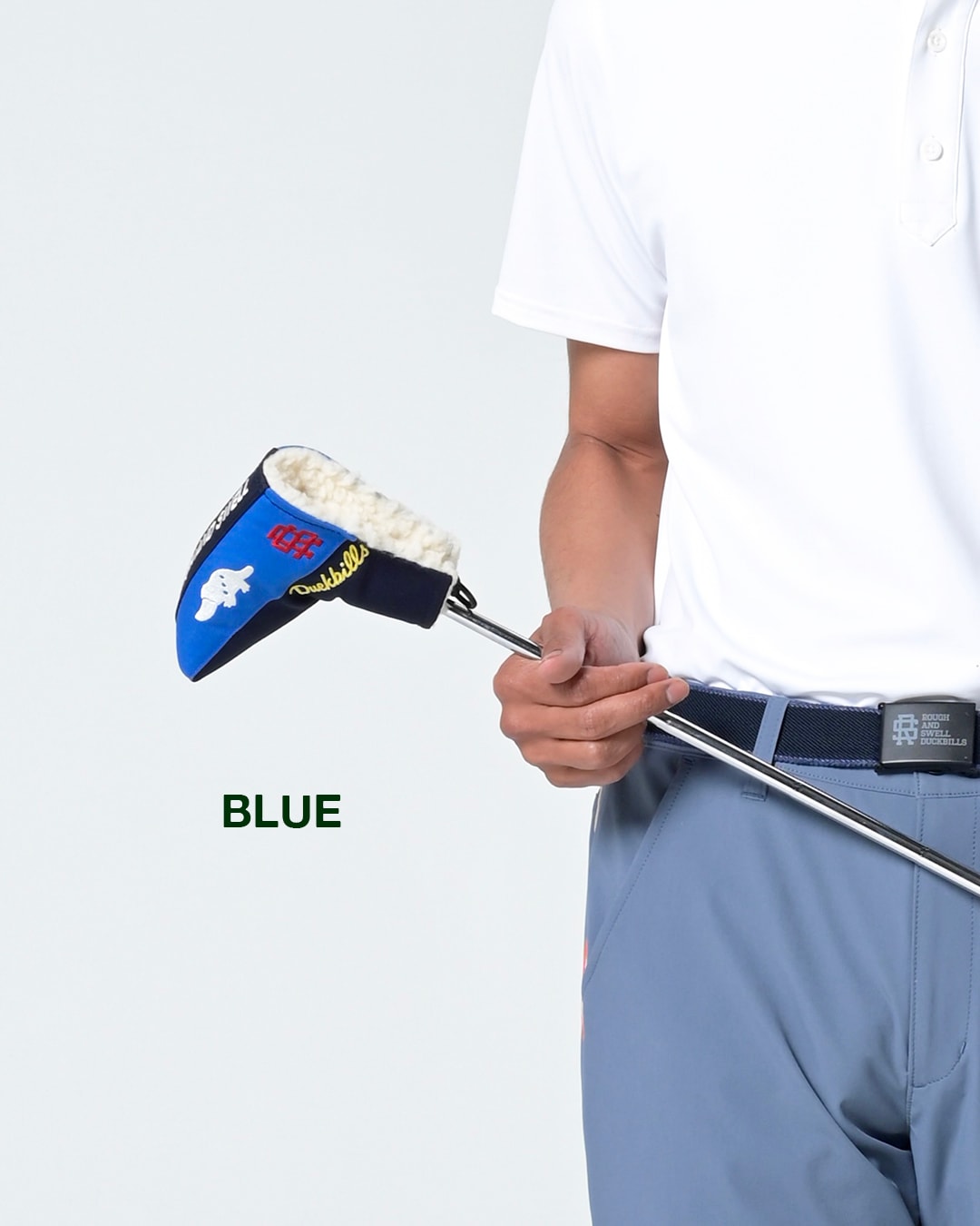 【rough&swell】DUCKBILLS PUTTER COVER パターカバー BLUE (ROU-RSA26022)