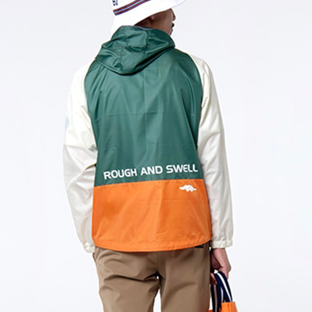 【rough&swell】MULTI COLOR HOODIE GREEN XL (ROU-RSM25048)