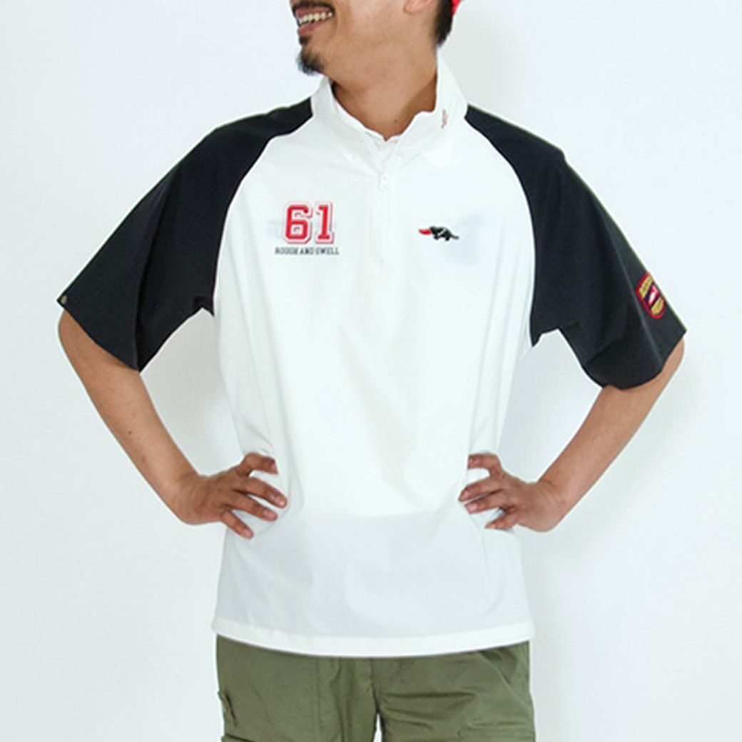 【rough&swell】RS FLAG PULLOVER モックネック WHITE M (ROU-RSM25049)