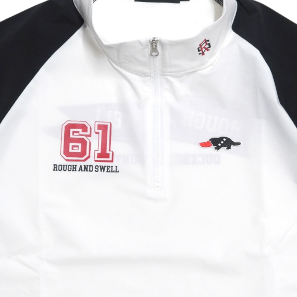 【rough&swell】RS FLAG PULLOVER モックネック WHITE M (ROU-RSM25049)