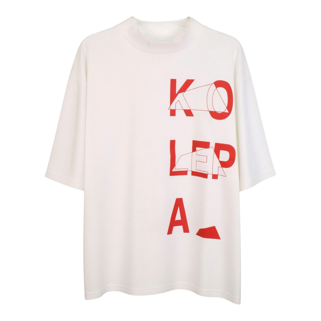 【SALVAGE PUBLIC】Haku knit Mockneck KOLEPA Tシャツ ホワイト M L(SAP-SVKA3011)