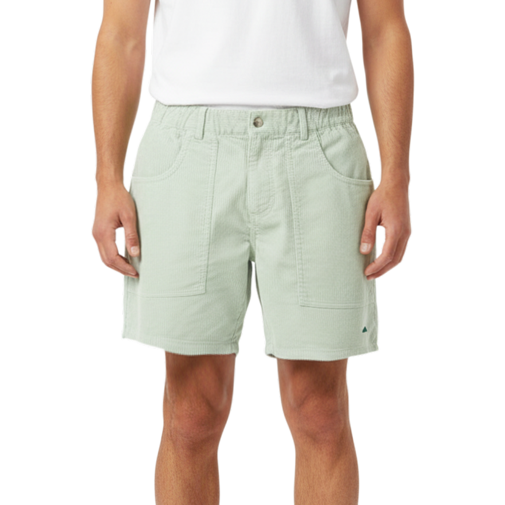 【SALVAGE PUBLIC】Uka Corduroy (8W) Shorts ルーズフィット コーデュロイ ショートパンツ Sage S(SAP-SVKS3023)