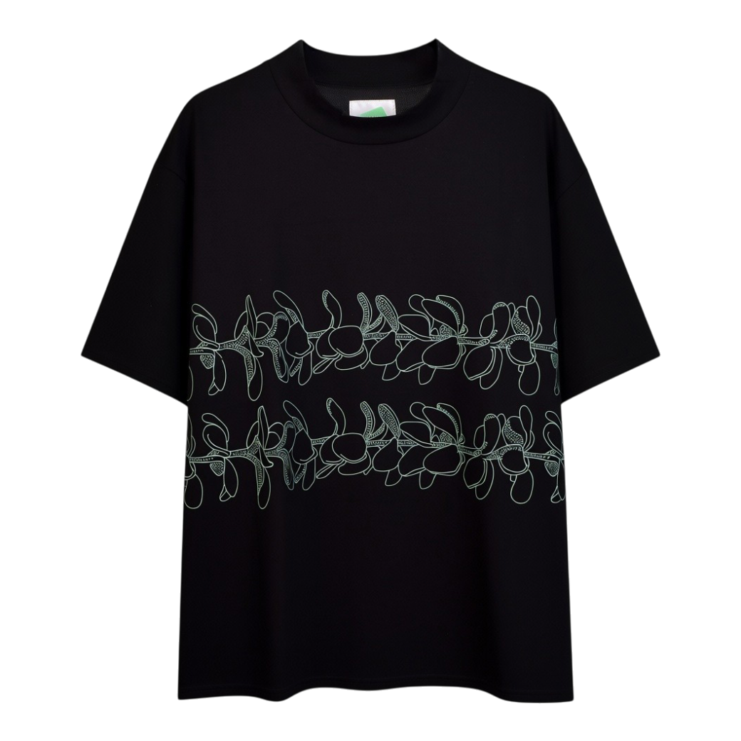 【SALVAGE PUBLIC】モックネック Tシャツ ブラック M(SAP-SVKS4011)