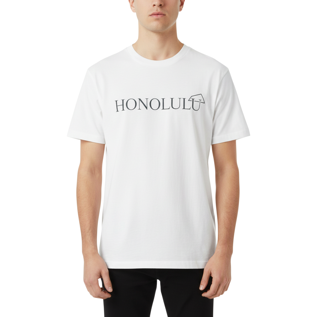 【SALVAGE PUBLIC】HONOLULU クルーネック Tシャツ ホワイト L(SAP-SPSV3SS005)