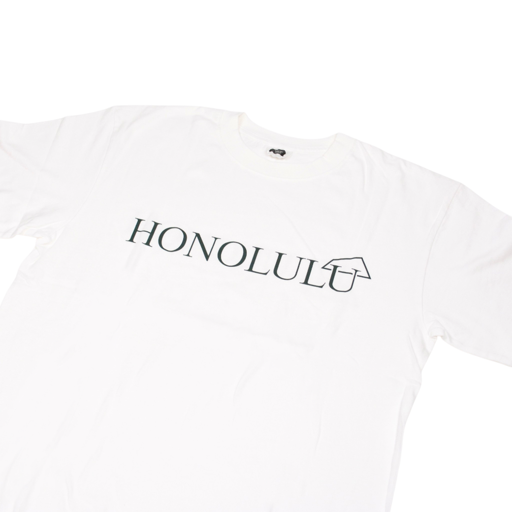 【SALVAGE PUBLIC】HONOLULU クルーネック Tシャツ ホワイト L(SAP-SPSV3SS005)