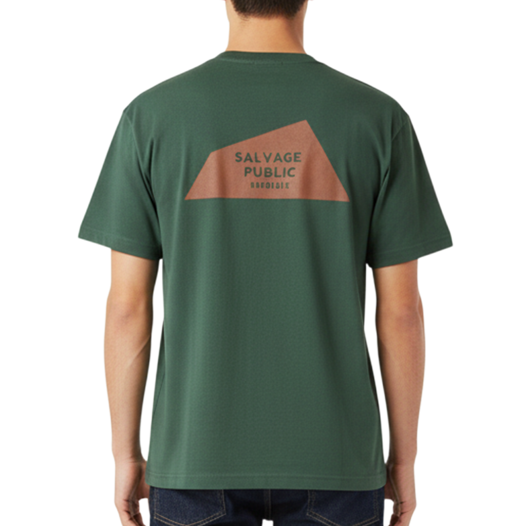【SALVAGE PUBLIC】クルーネック Tシャツ フォレスト グリーン S(SAP-SPSV4SS028)