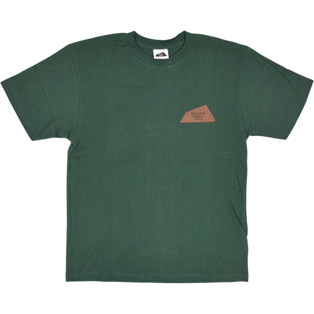【SALVAGE PUBLIC】クルーネック Tシャツ フォレスト グリーン S(SAP-SPSV4SS028)