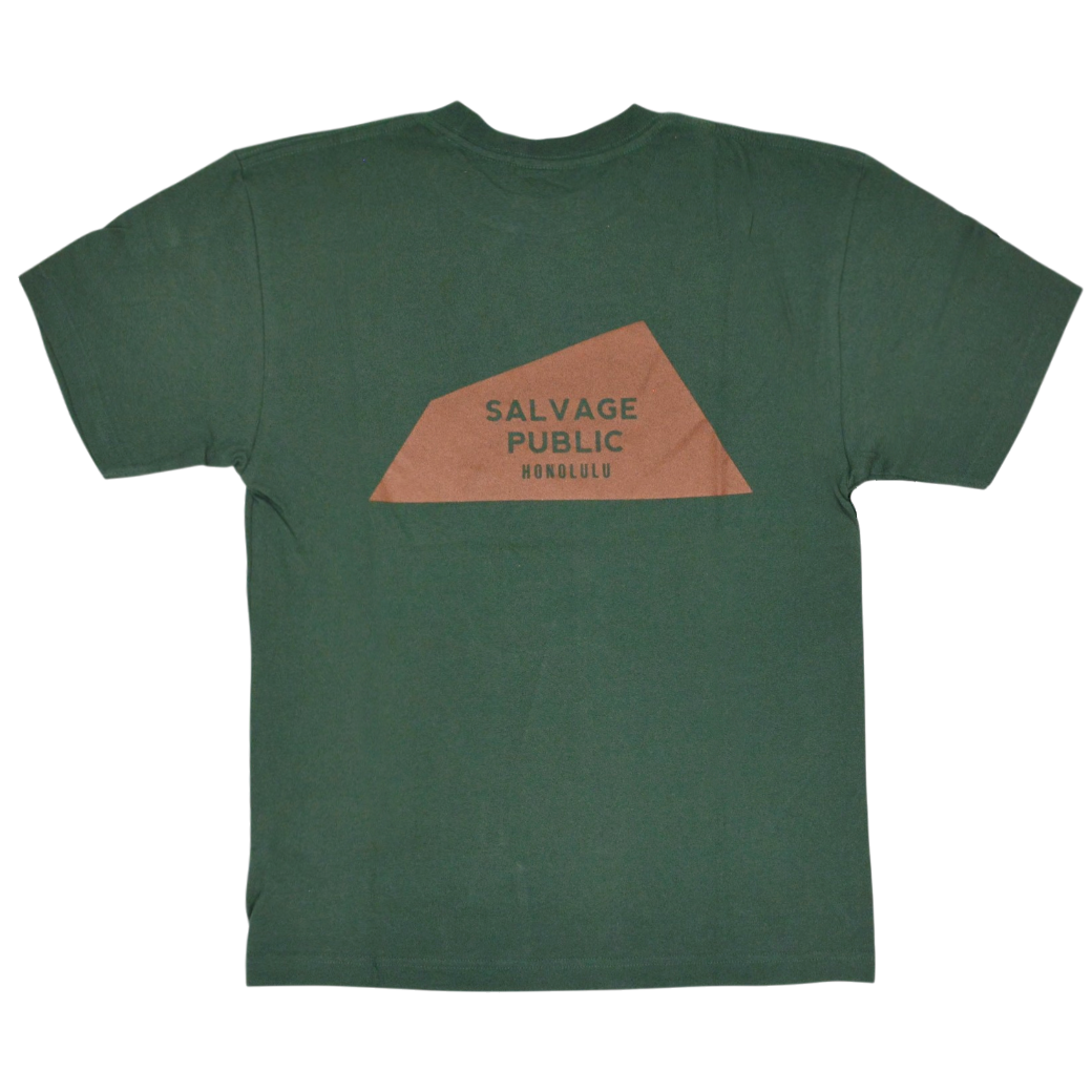 【SALVAGE PUBLIC】クルーネック Tシャツ フォレスト グリーン S(SAP-SPSV4SS028)