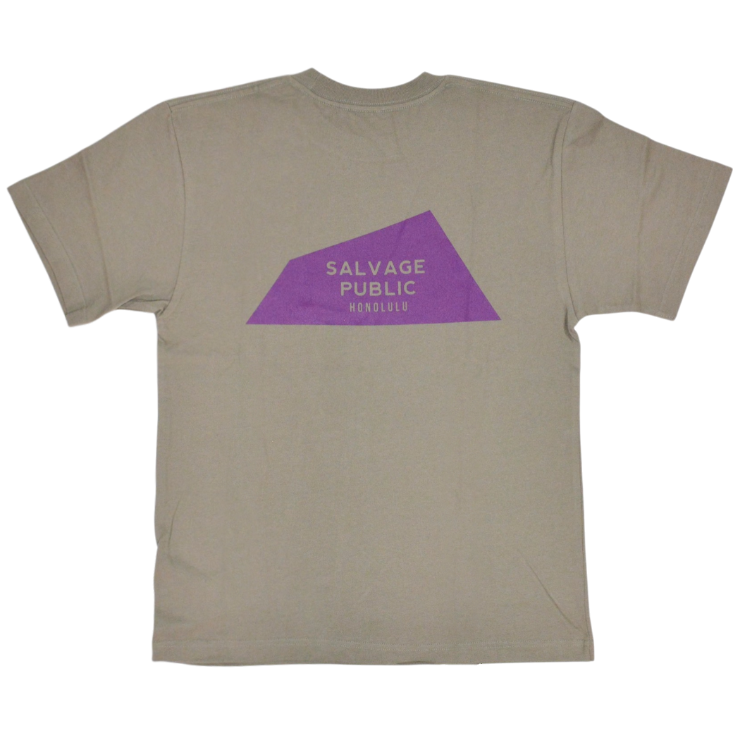 【SALVAGE PUBLIC】クルーネック Tシャツ グレージュ S(SAP-SPSV4SS028)
