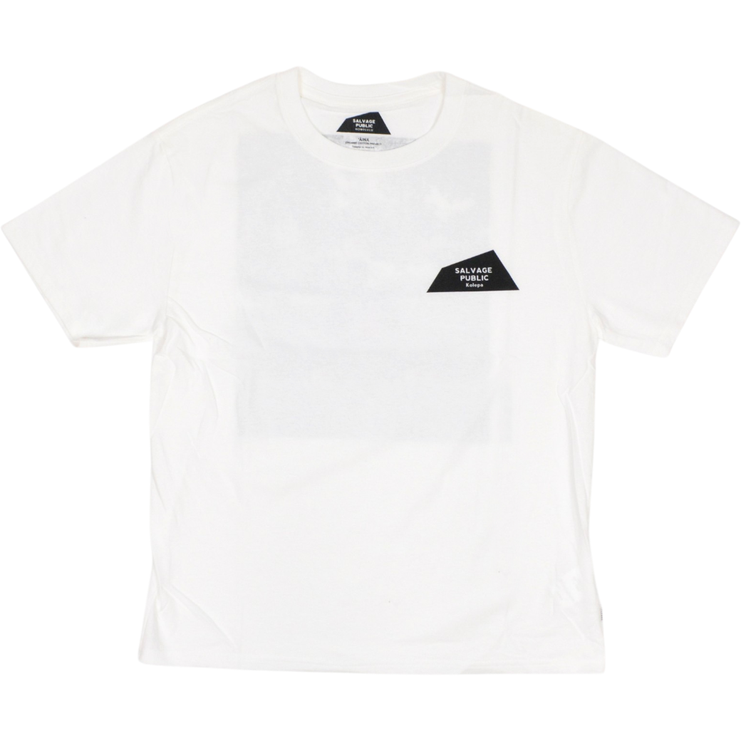 【SALVAGE PUBLIC】AINA crewneck Tee クルーネック Tシャツ ホワイト S(SAP-SVKA3009)