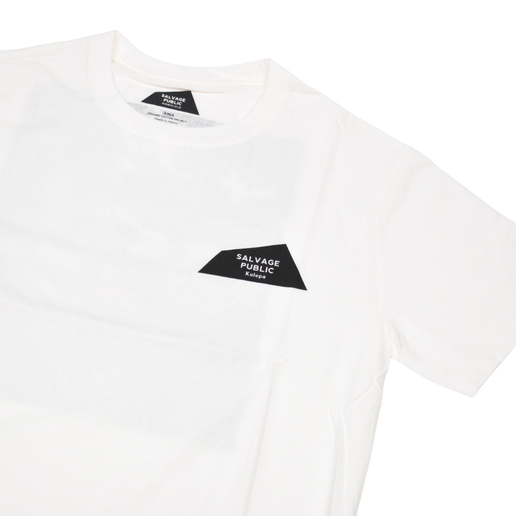 【SALVAGE PUBLIC】AINA crewneck Tee クルーネック Tシャツ ホワイト S(SAP-SVKA3009)