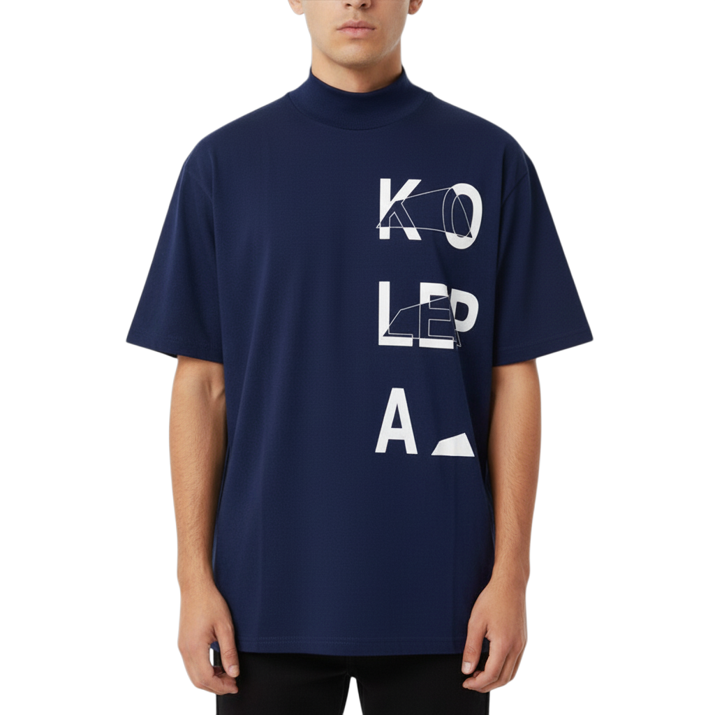 【SALVAGE PUBLIC】Haku knit Mockneck KOLEPA Tシャツ ネイビー S M(SAP-SVKA3011)