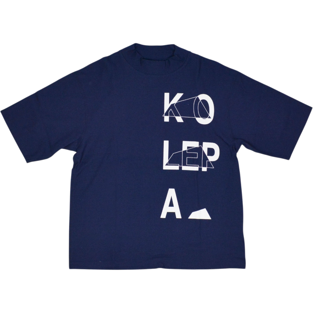 【SALVAGE PUBLIC】Haku knit Mockneck KOLEPA Tシャツ ネイビー S M(SAP-SVKA3011)