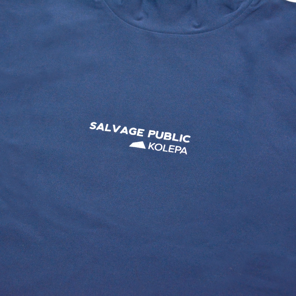 【SALVAGE PUBLIC】モックネック Tシャツ ネイビー S M L(SAP-SVKS3026)