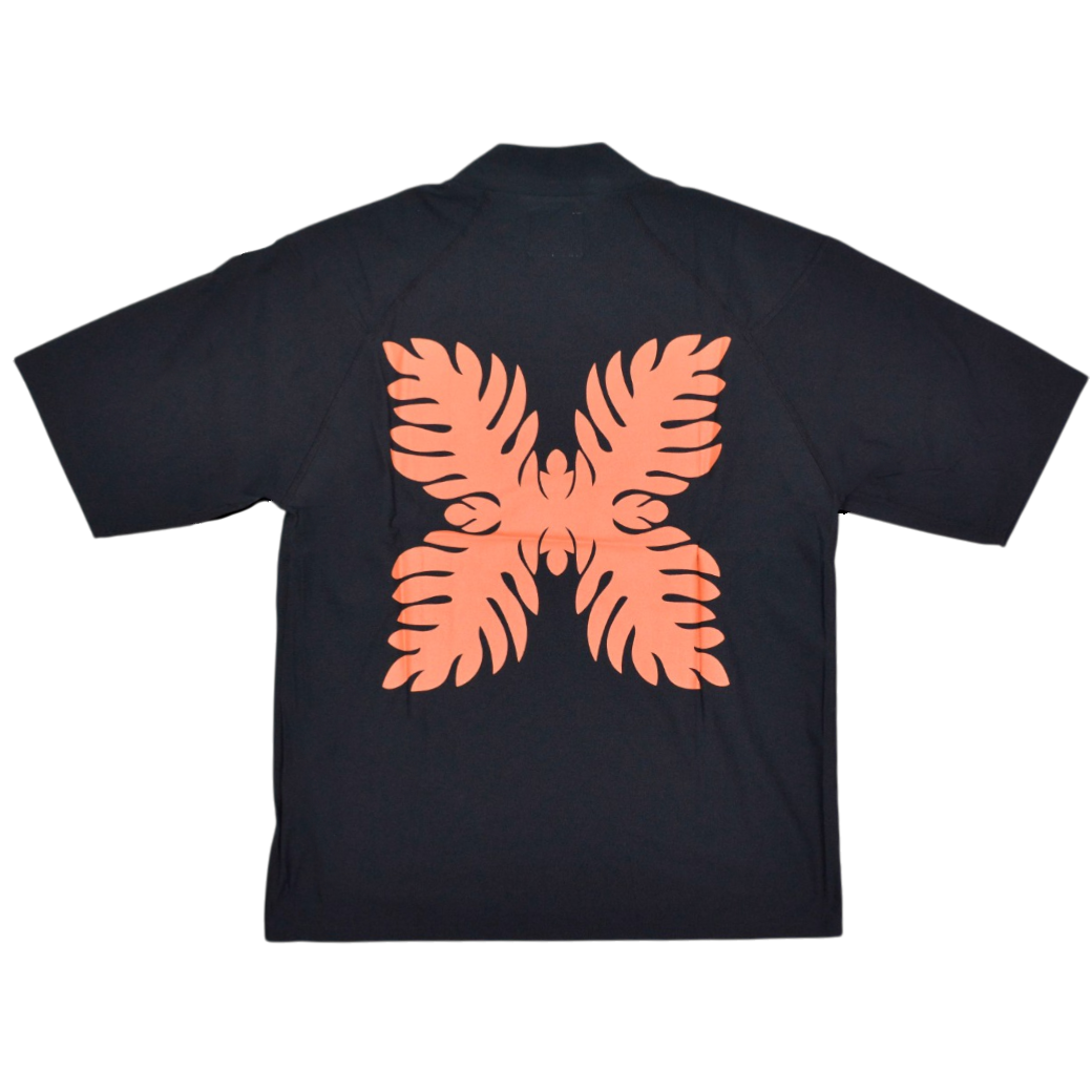 【SALVAGE PUBLIC】モックネック Tシャツ ブラック S(SAP-SVKS3027)