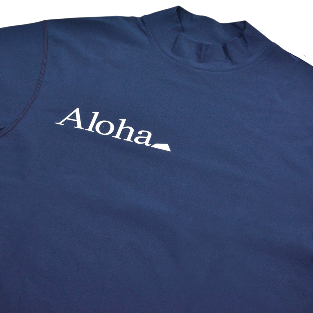 【SALVAGE PUBLIC】モックネック Tシャツ ネイビー M L(SAP-SVKS3027)