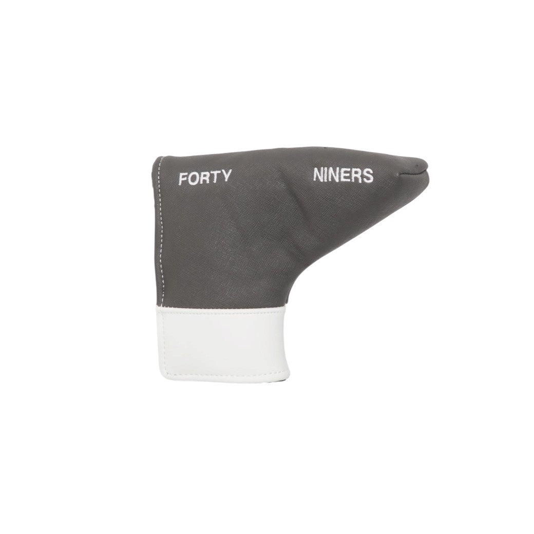 【TFW49】LEATHER HEAD COVER P パターカバー パター WHITExGREY(TFW-T132610008)
