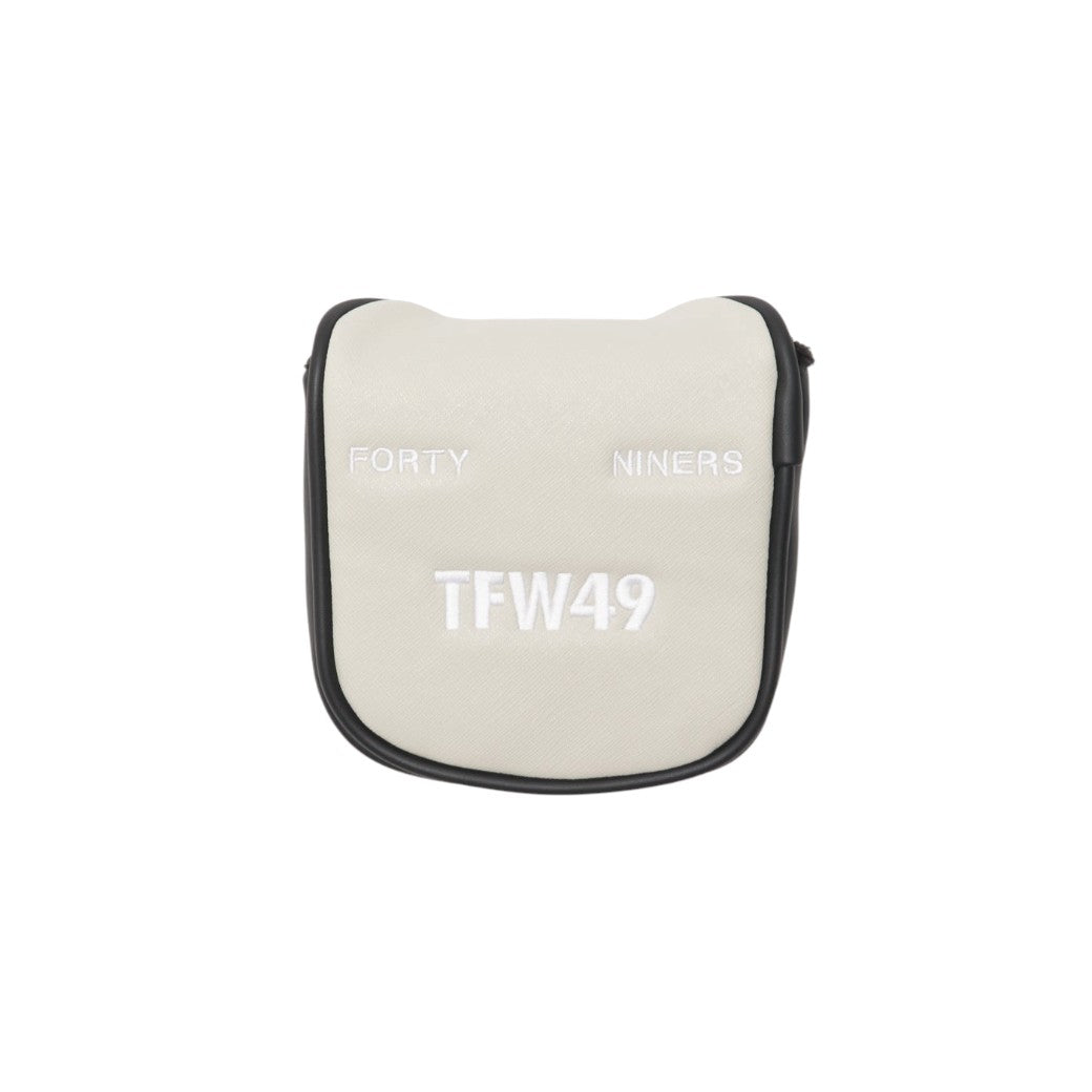 【TFW49】LEATHER HEAD MALLET パターカバー マレット BLKxGREIGE(TFW-T132610009)