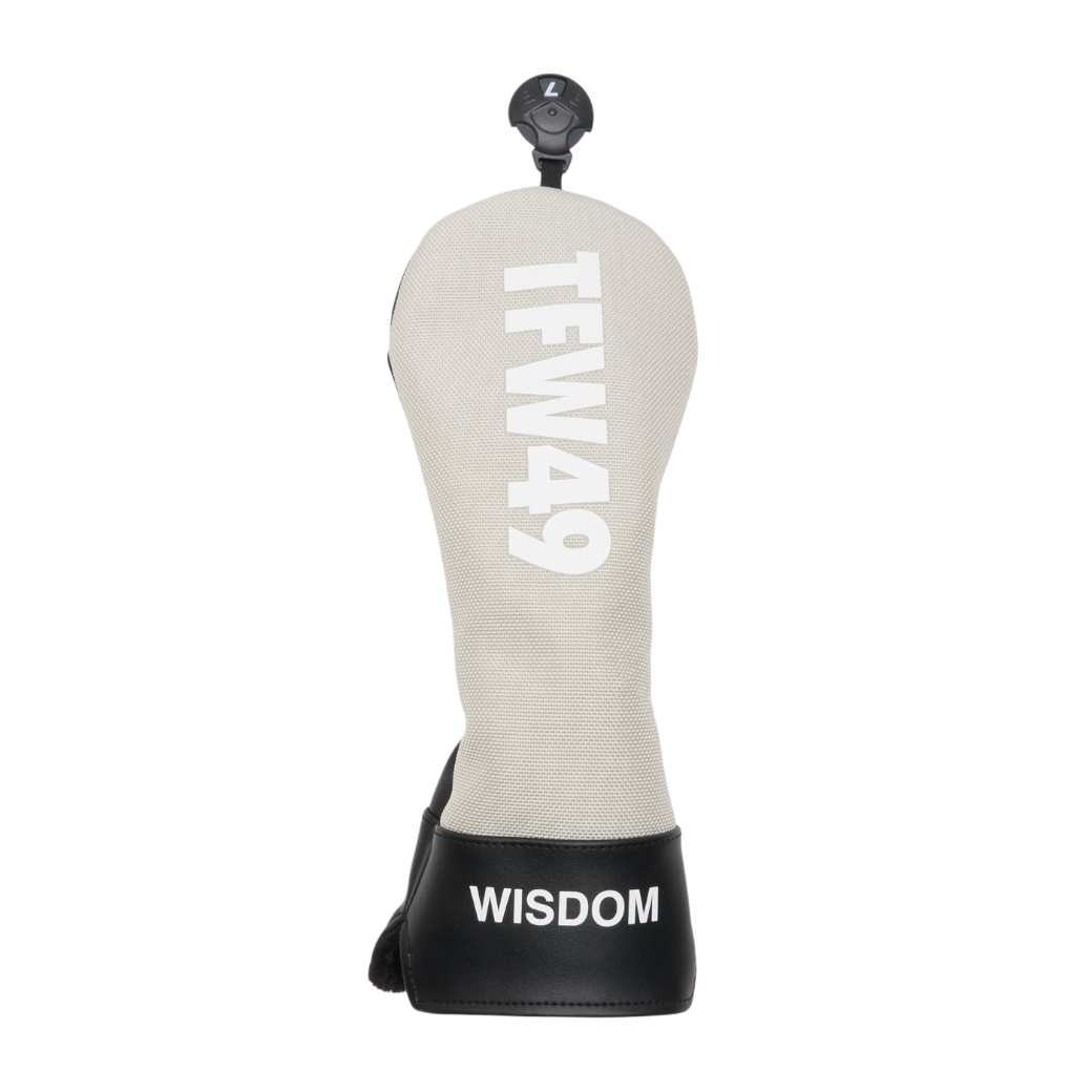 【TFW49】NYLON HEAD COVER FW フェアウェイウッド用 ヘッドカバー GREIGExBLK (TFW-T132610020)
