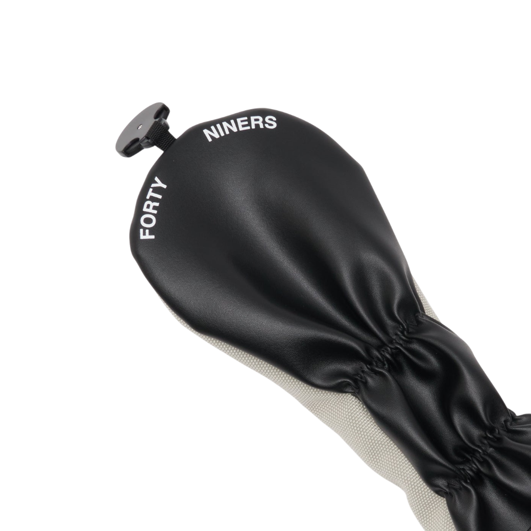 【TFW49】NYLON HEAD COVER FW フェアウェイウッド用 ヘッドカバー GREIGExBLK (TFW-T132610020)