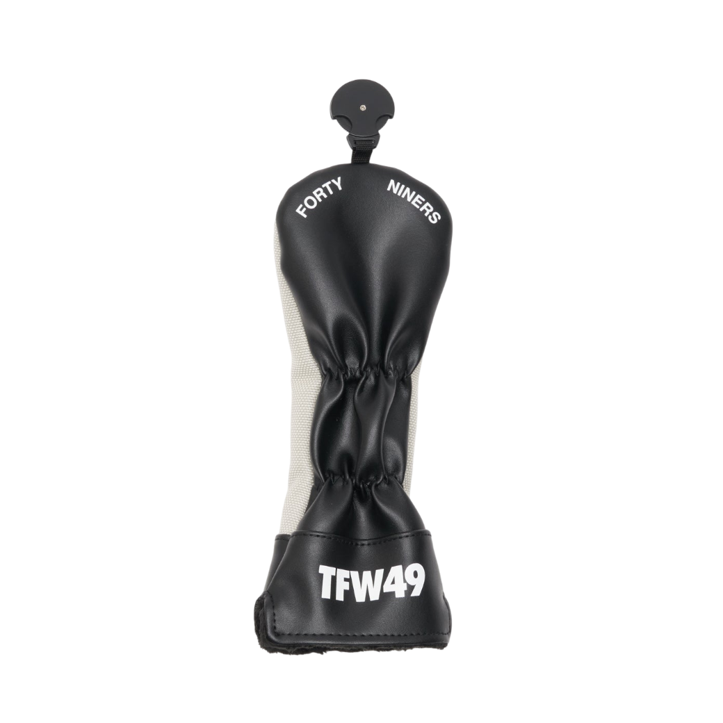 【TFW49】NYLON HEAD COVER UT ユーティリティ用 ヘッドカバー GREIGExBLK (TFW-T132610021)
