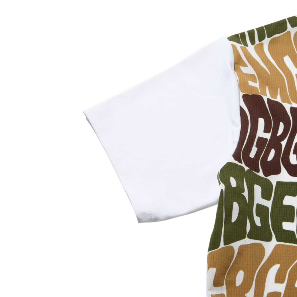 【GREEN EDGE MONKEYS】Original logo print T-shirt Tシャツ BEIGE (ZZGEM-60353001)