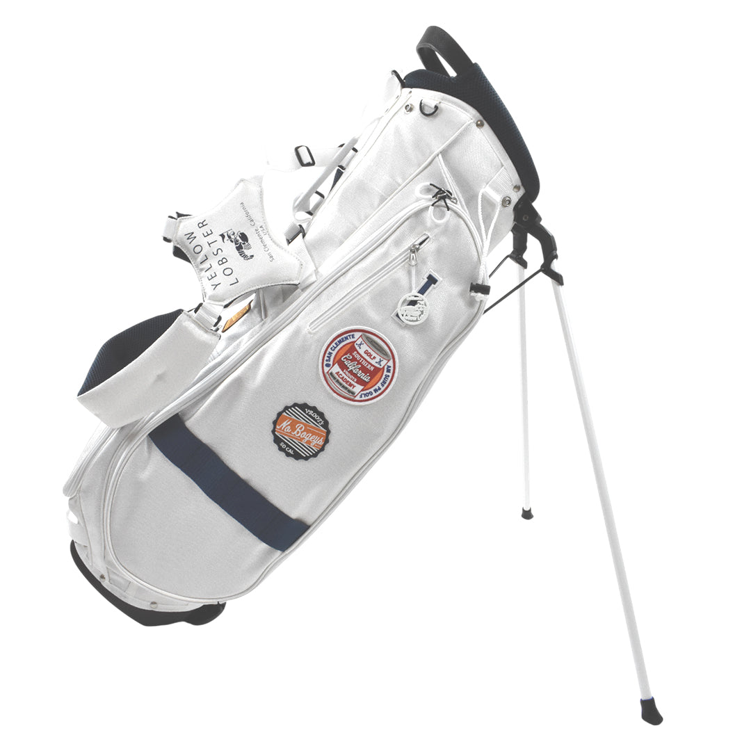【数量限定再販】イエローロブスター Yellow Lobster スタンド式キャディバッグ ホワイト Newport White (YL-CBSM002T-NW)