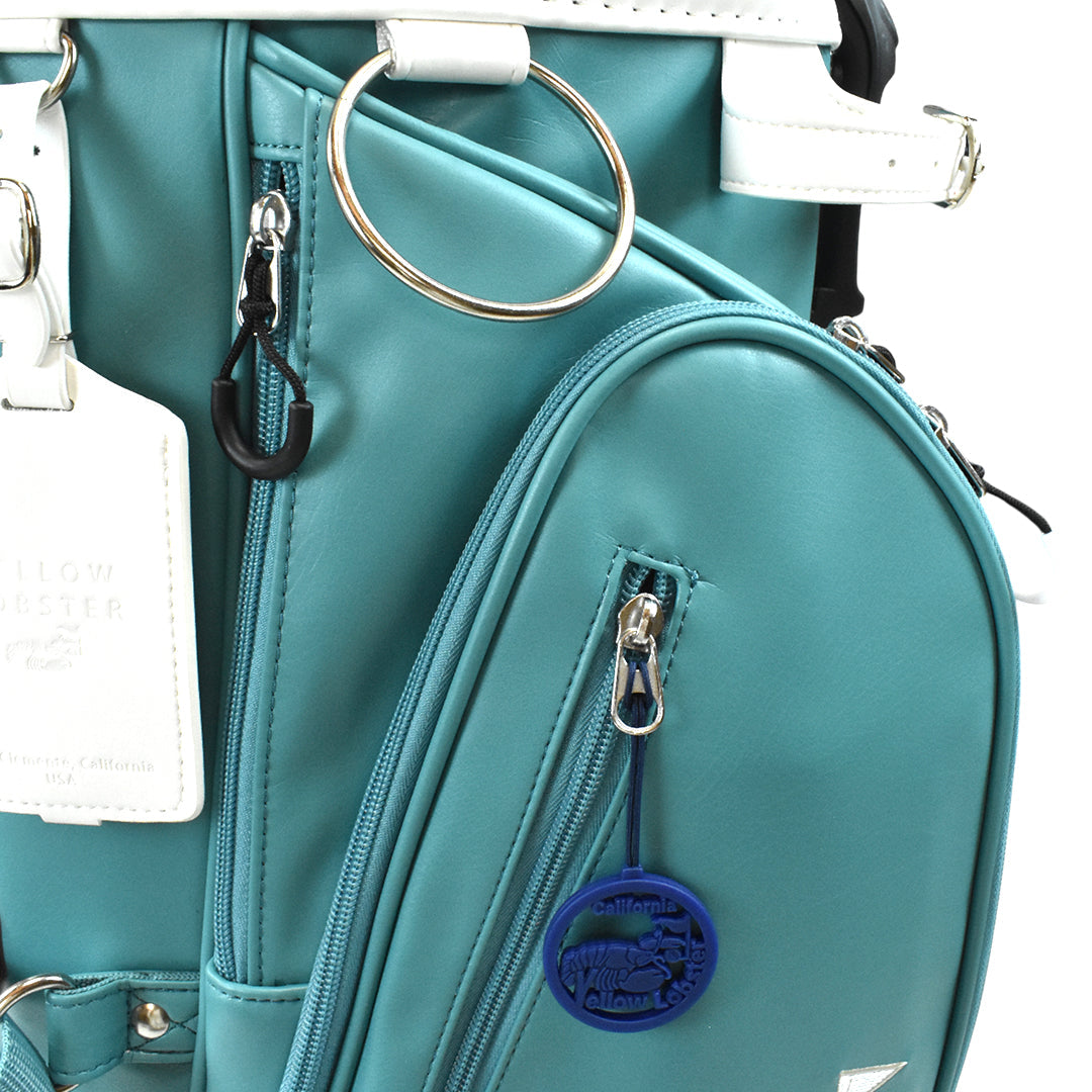 【数量限定再販】イエローロブスター Yellow Lobster スタンド式キャディバッグ U-LEATHER オーシャンサイドブルー Oceanside Blue(YL-CBSN105-BL)