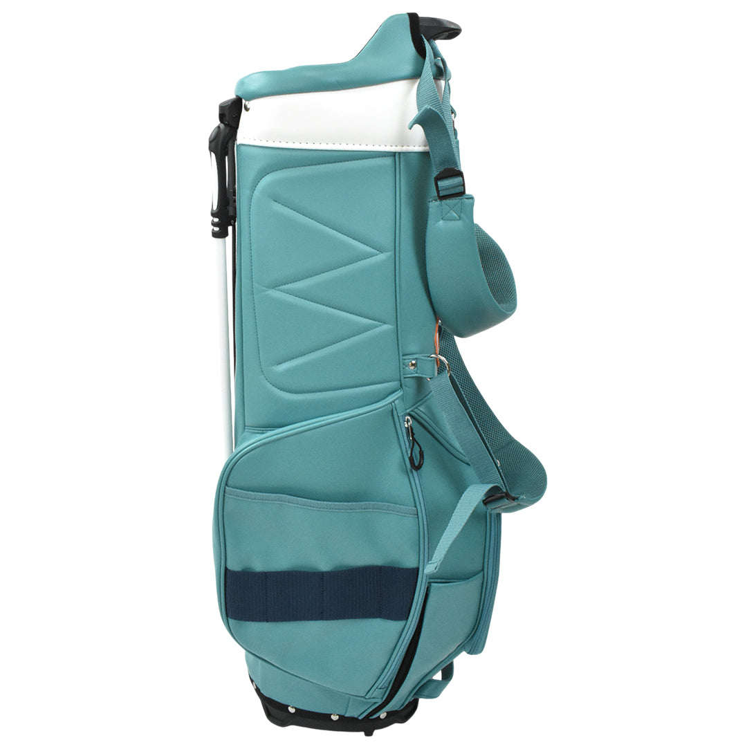 【数量限定再販】イエローロブスター Yellow Lobster スタンド式キャディバッグ U-LEATHER オーシャンサイドブルー Oceanside Blue(YL-CBSN105-BL)