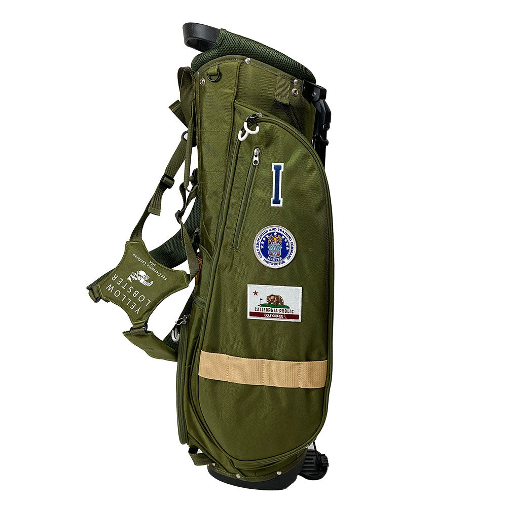 【数量限定再販】イエローロブスター Yellow Lobster スタンド式キャディバッグ ミッションオリーブ Misson Olive (YL-CBSM002T-OL)
