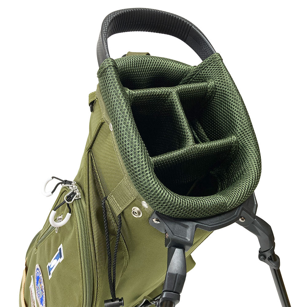 【数量限定再販】イエローロブスター Yellow Lobster スタンド式キャディバッグ ミッションオリーブ Misson Olive (YL-CBSM002T-OL)