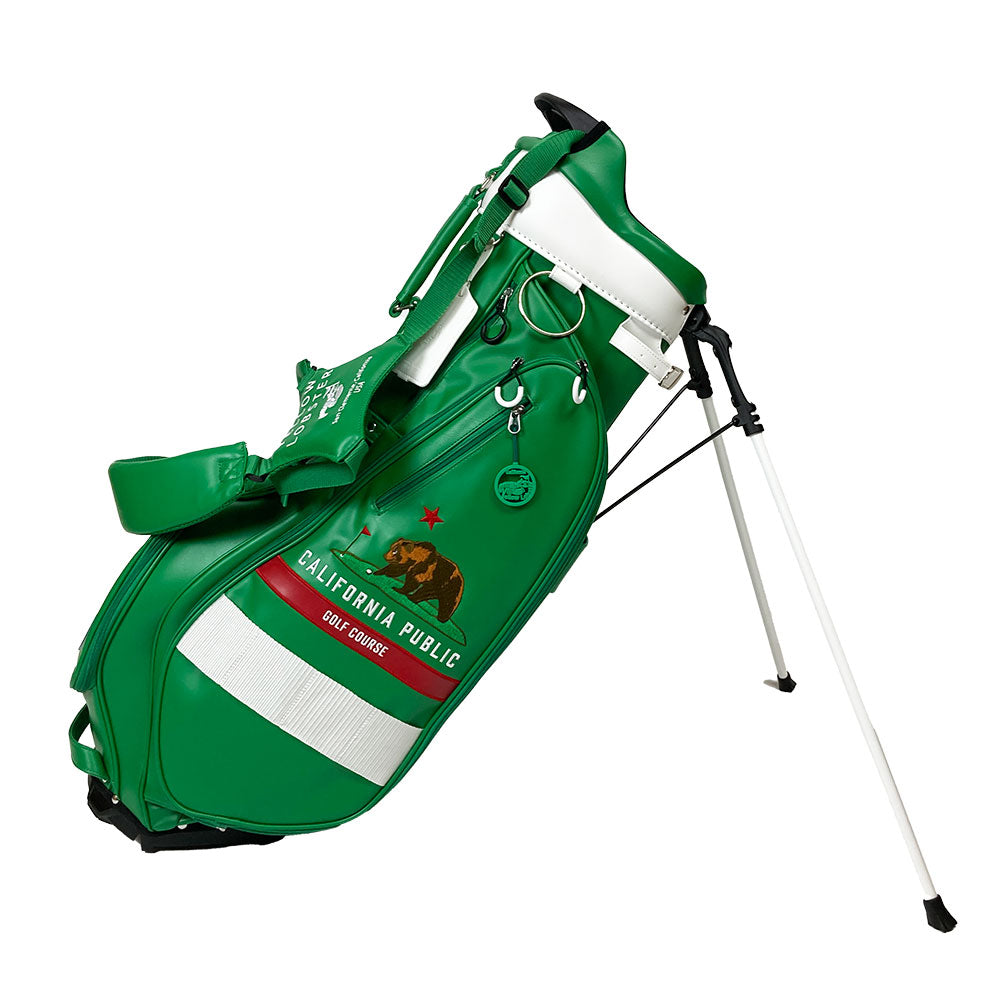 【数量限定再販】イエローロブスター Yellow Lobster スタンド式キャディバッグ U-LEATHER ダーナポイントグリーン Dana Point Green(YL-CBSN105-)