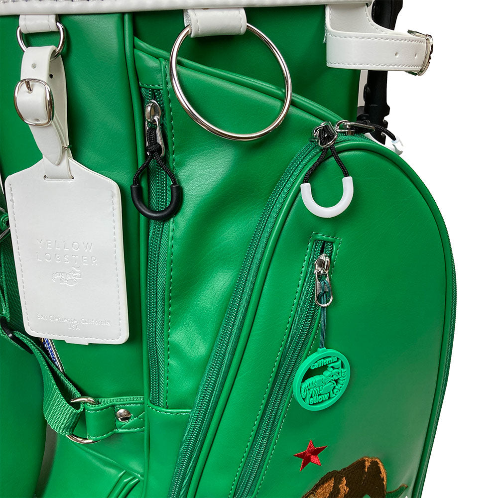 【数量限定再販】イエローロブスター Yellow Lobster スタンド式キャディバッグ U-LEATHER ダーナポイントグリーン Dana Point Green(YL-CBSN105-)