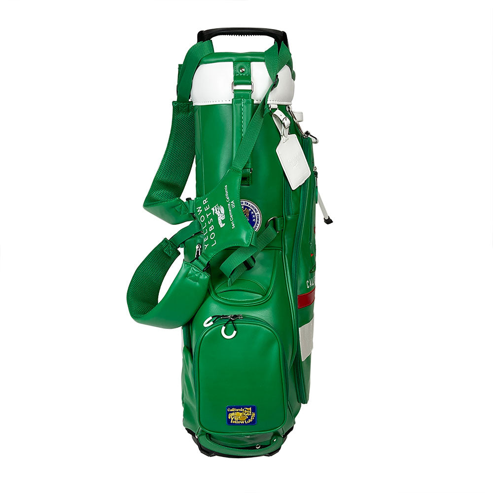 【数量限定再販】イエローロブスター Yellow Lobster スタンド式キャディバッグ U-LEATHER ダーナポイントグリーン Dana Point Green(YL-CBSN105-)