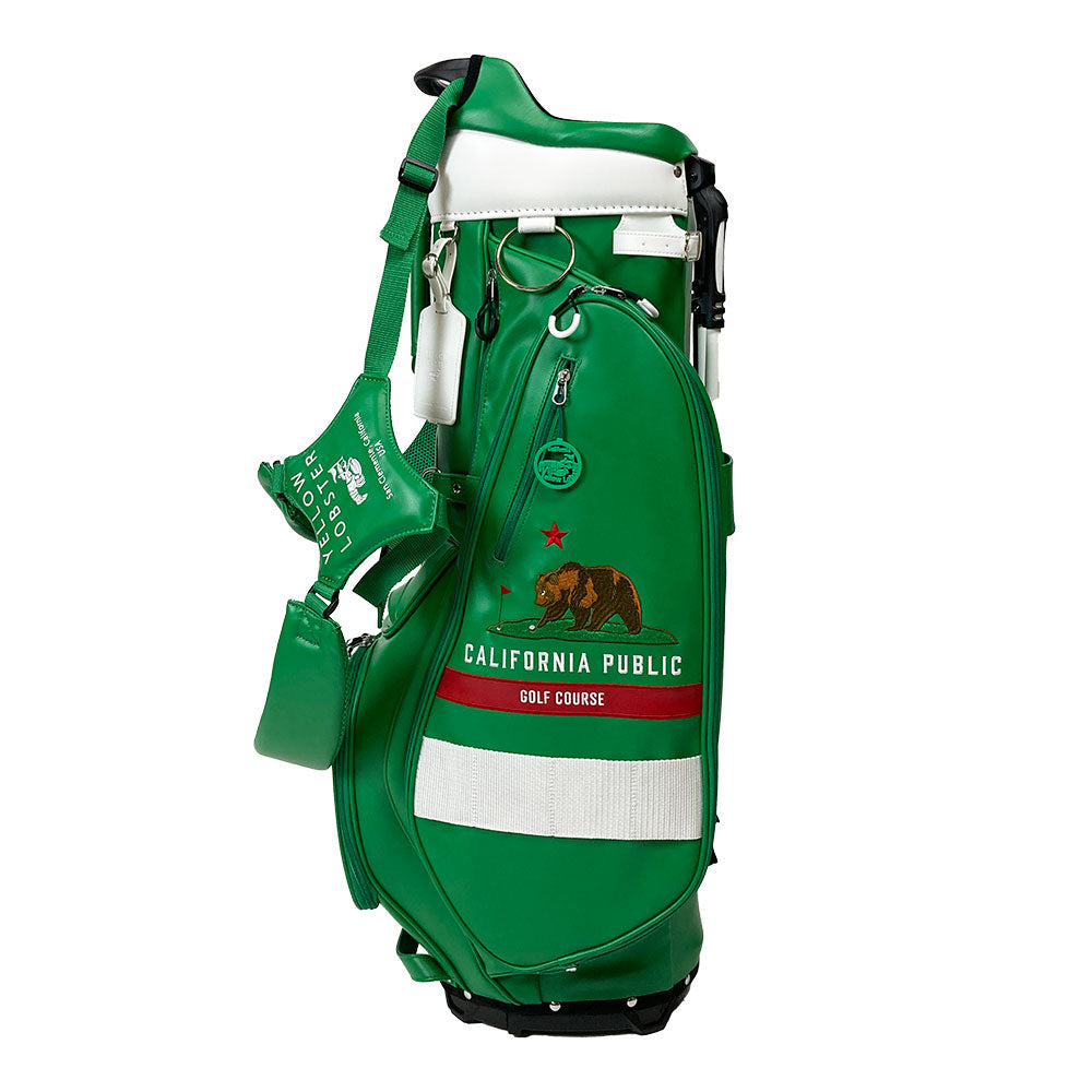 【数量限定再販】イエローロブスター Yellow Lobster スタンド式キャディバッグ U-LEATHER ダーナポイントグリーン Dana Point Green(YL-CBSN105-)
