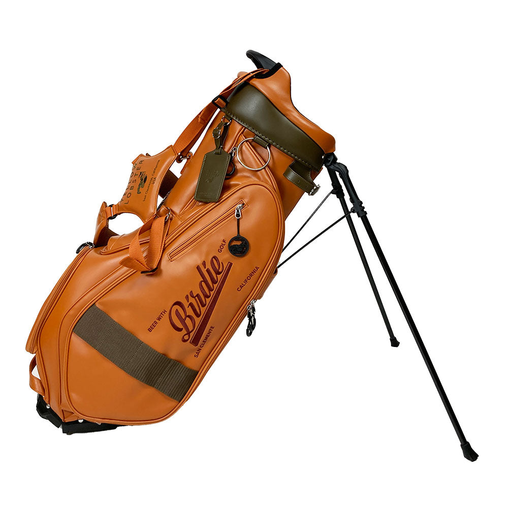 【数量限定再販】イエローロブスター Yellow Lobster スタンド式キャディバッグ U-LEATHER ラグナオレンジ Laguna Orange(YL-CBSN105-OR)