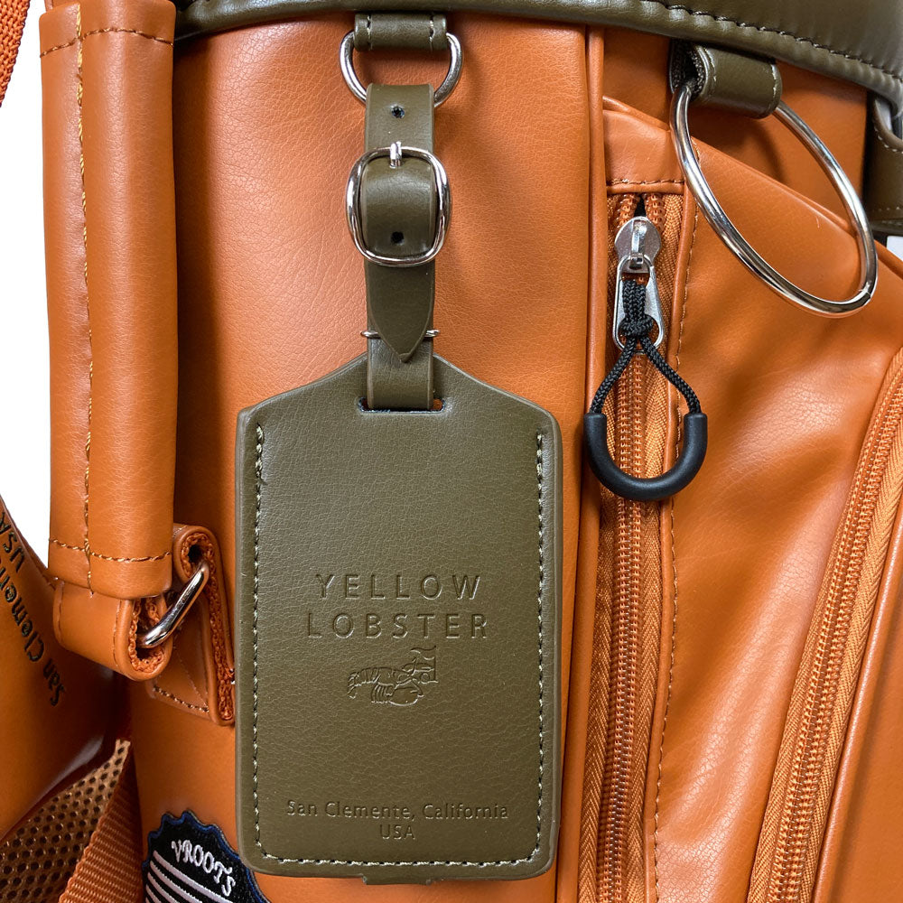 【数量限定再販】イエローロブスター Yellow Lobster スタンド式キャディバッグ U-LEATHER ラグナオレンジ Laguna Orange(YL-CBSN105-OR)