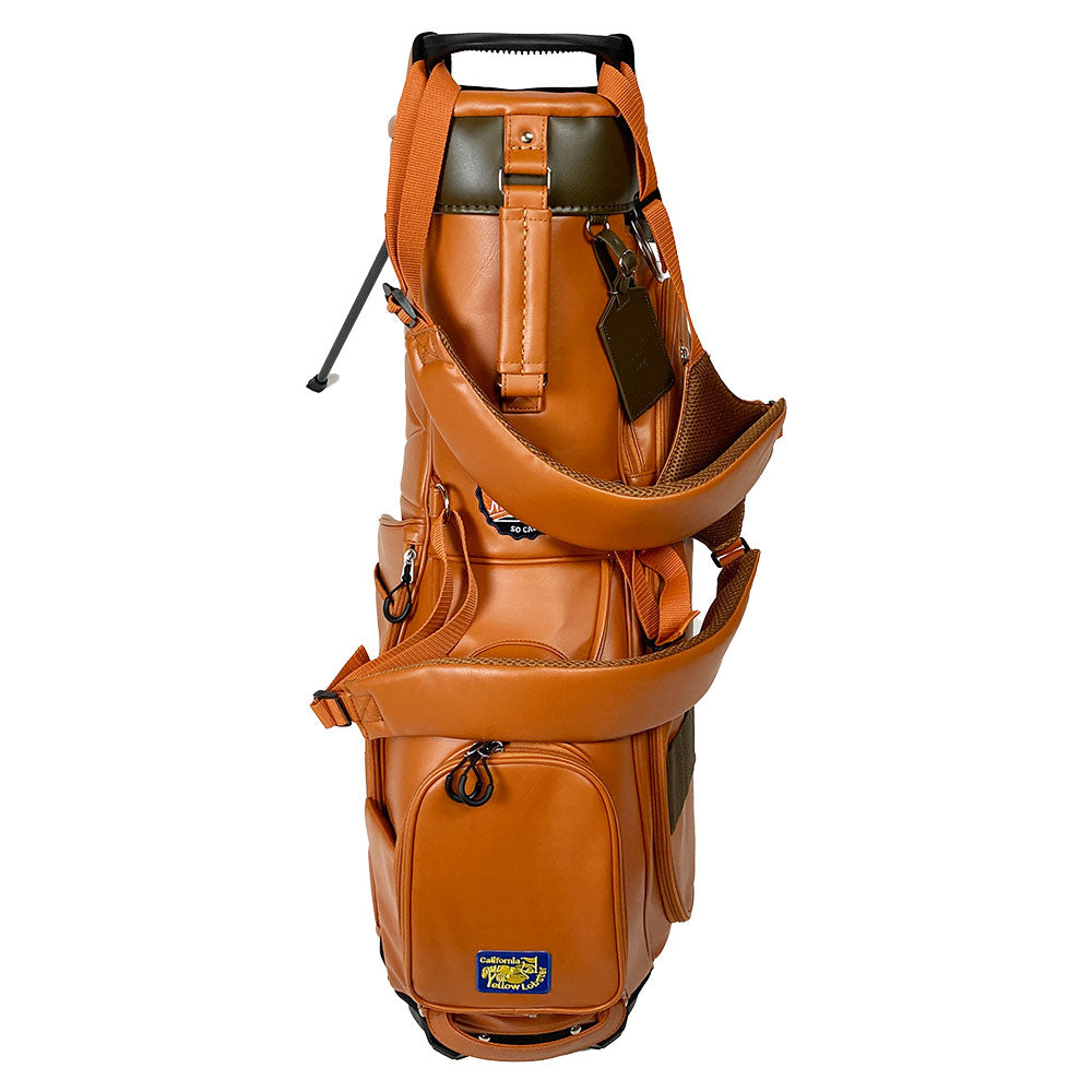 【数量限定再販】イエローロブスター Yellow Lobster スタンド式キャディバッグ U-LEATHER ラグナオレンジ Laguna Orange(YL-CBSN105-OR)