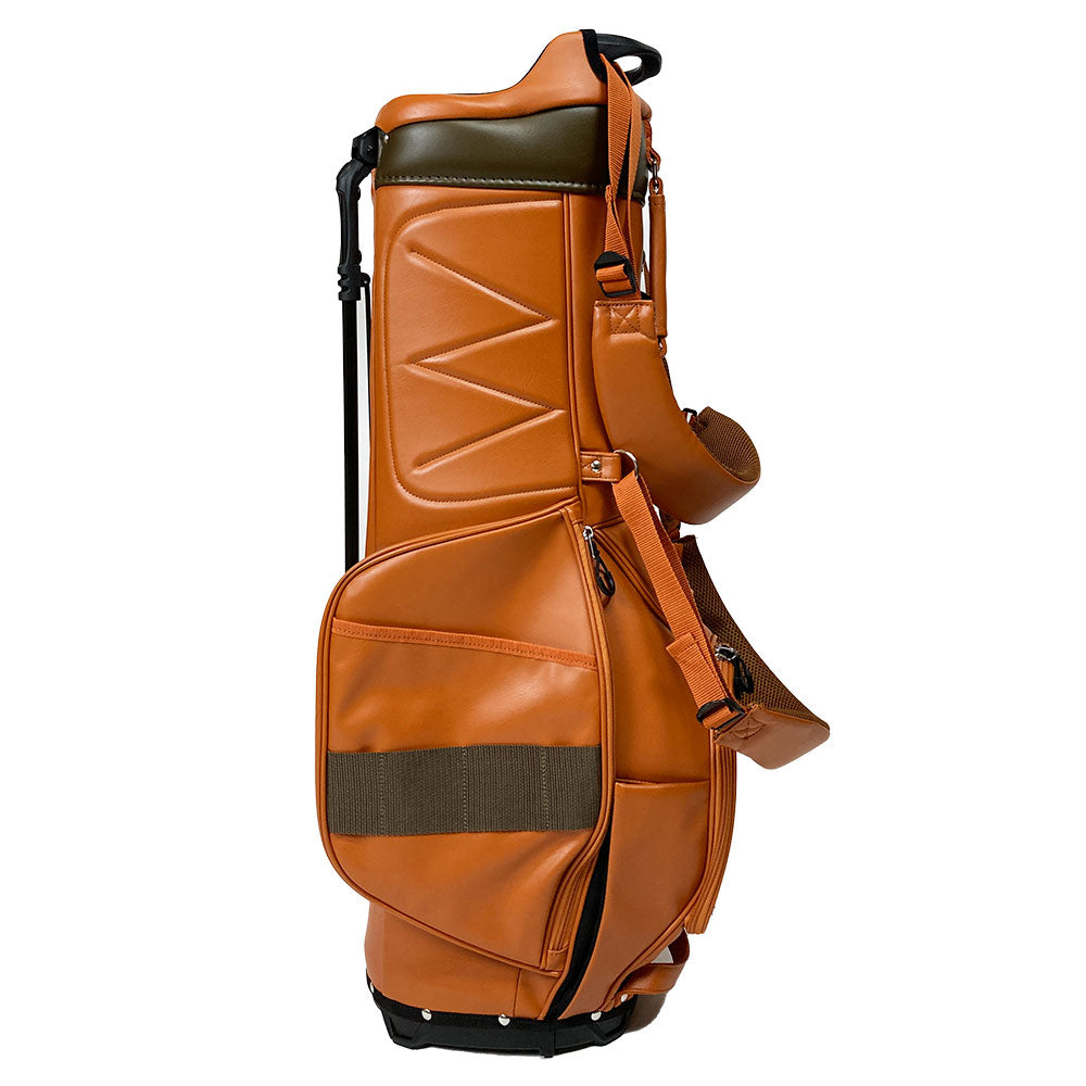 【数量限定再販】イエローロブスター Yellow Lobster スタンド式キャディバッグ U-LEATHER ラグナオレンジ Laguna Orange(YL-CBSN105-OR)