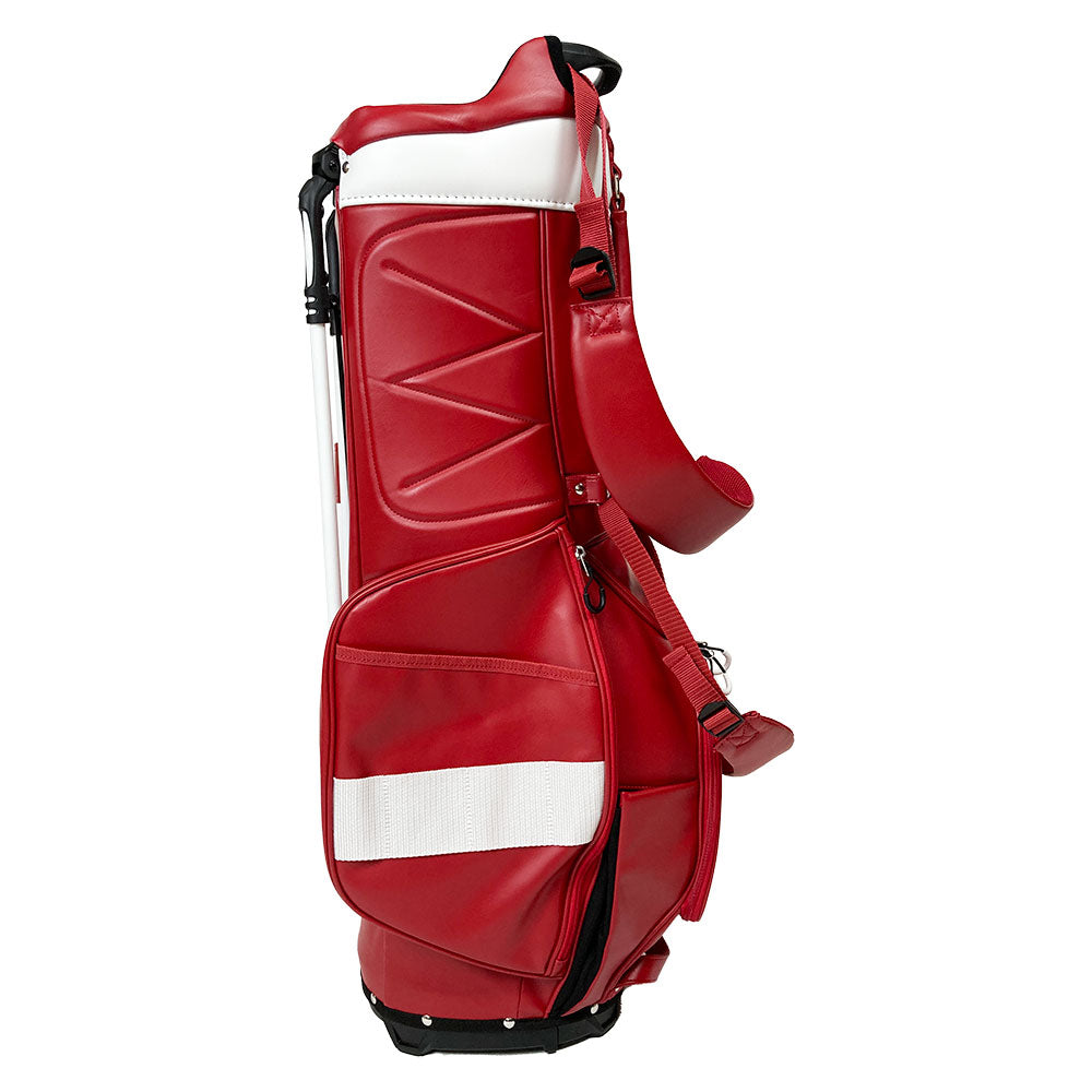 【数量限定再販】イエローロブスター Yellow Lobster スタンド式キャディバッグ U-LEATHER アナハイムレッド Anaheim Red(YL-CBSN105-RD)