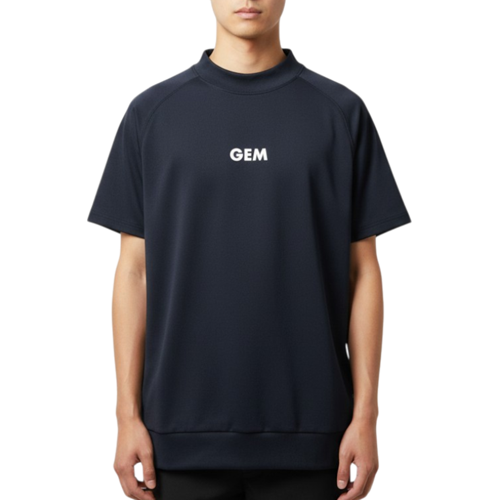 GREEN EDGE MONKEYS】Mock neck harf sleeve モックネック Tシャツ