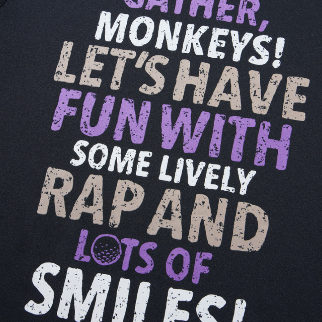 【GREEN EDGE MONKEYS】Mock neck long sleeve ロングスリーブTシャツ BLACK (ZZGEM-60353004)