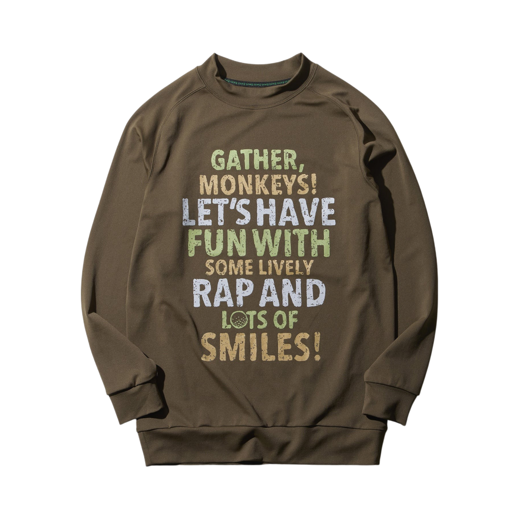 【GREEN EDGE MONKEYS】Mock neck long sleeve ロングスリーブTシャツ BROWN (ZZGEM-60353004)