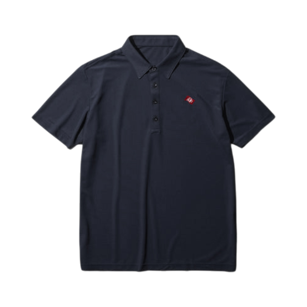 【GREEN EDGE MONKEYS】Micro kanoko cool polo ポロシャツ BLACK (ZZGEM-60353006)