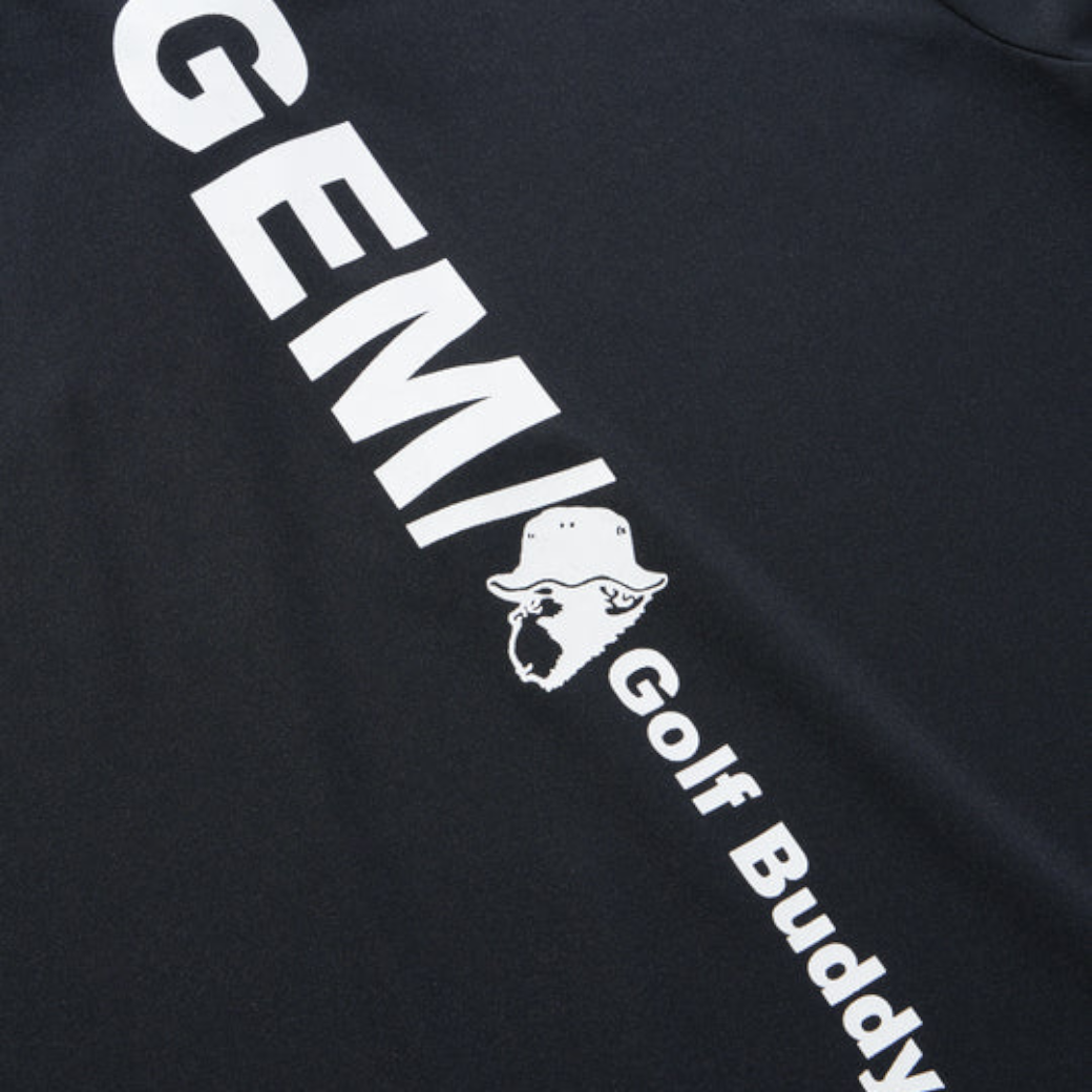 【GREEN EDGE MONKEYS】Micro kanoko cool polo ポロシャツ BLACK (ZZGEM-60353006)