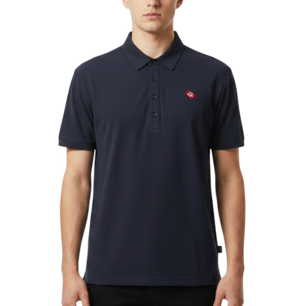 【GREEN EDGE MONKEYS】Micro kanoko cool polo ポロシャツ BLACK (ZZGEM-60353006)