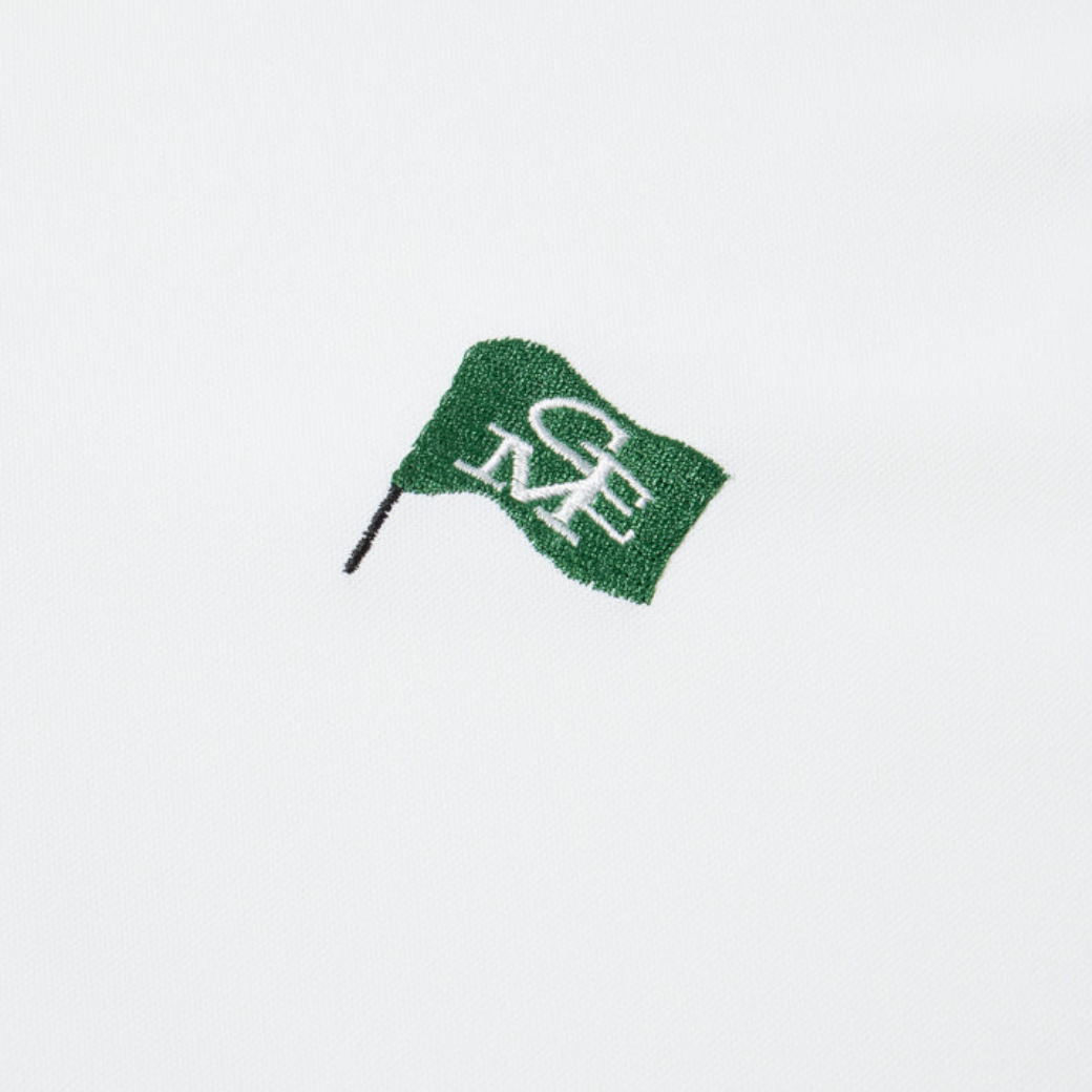 【GREEN EDGE MONKEYS】Micro kanoko cool polo ポロシャツ WHITE (ZZGEM-60353006)