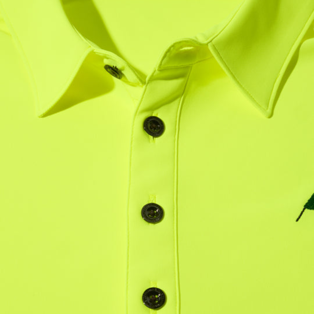【GREEN EDGE MONKEYS】Micro kanoko cool polo ポロシャツ YELLOW (ZZGEM-60353006)