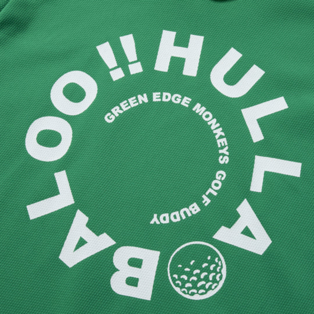 【GREEN EDGE MONKEYS】Popcorn knit mock モックネック Tシャツ GREEN (ZZGEM-60353007)